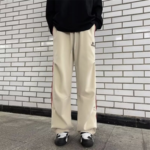 日系长裤拉链时尚新款文艺青春流行休闲裤男潮流图片