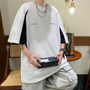 C358-P36 夏季百搭休闲圆领体恤2024新款潮牌宽松短袖t恤男 现货图片