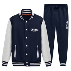 2025新款棒球服运动套装情侣宽松大码两件套XZ102A-4-8602-P95，男装休闲套装，星座211-2