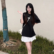 万针全刺绣解构设计260克重磅双纱纯棉高品质美式高街短袖T恤特35，男装T恤，电商A486
