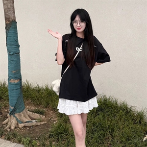 万针全刺绣解构设计260克重磅双纱纯棉高品质美式高街短袖T恤特35图片