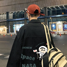 春季长袖衬衫男宽松港风衬衣男外套男CSCS290-P35，男装衬衫，电商B371