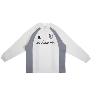 半拉链卫衣男篮服长袖复古拼接训练服运动健身篮球上衣WYB03 P34图片