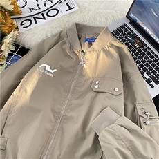 潮流外套男美式高街设计感棒球服秋季新款潮牌小众夹克W5105-P67，男装夹克，星座412-3