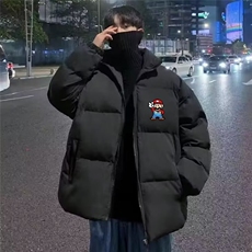 新款棉衣男冬季加厚棉袄外套青少年宽松立领潮牌面包服TT1062P62，男装棉衣，星座1013-5