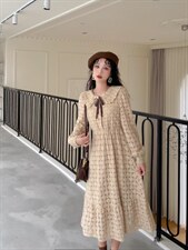 加厚蕾丝连衣裙，女装连衣裙，安玖拉