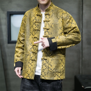 新品风《逆鳞·伏羲》潮修身盘扣夹克情侣中式唐装外套JK92图片