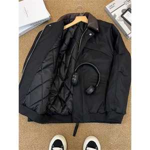 拼皮休闲铆钉棉衣 外套 D328-MY999-P105特图片