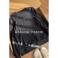 HW25927改薄港风切片大码圆领长袖卫衣M-5XHW26122-特P30，男装卫衣，电商A022