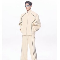 气质文艺长裤百搭秋季韩版潮流帅气时尚休闲套装男慵懒长袖潮流，男装休闲套装，星座1210-1