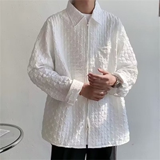 春季ins潮牌小香风外套男宽松美式复古痞帅飞行员夹克衬衫上衣，男装夹克，星座410-7