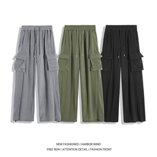 冬季新款加厚摇粒绒侧边大口袋保暖休闲裤B315-K25906-特p40控78，男装棉衣，电商B315