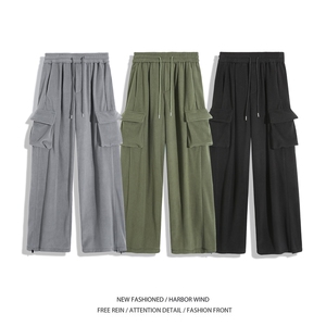 冬季新款加厚摇粒绒侧边大口袋保暖休闲裤B315-K25906-特p40控78图片