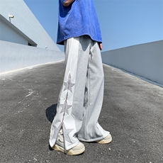 2023新款宽松休闲裤男韩版潮流百搭裤子夏季薄款长裤K097-P40，男装休闲裤，星座308B-1