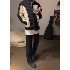 B221美式ins高街暗黑痞帅型男机车服外套上衣SY2306-P90控118，男装夹克，电商B221