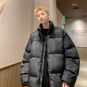 冬季新款扎染花边刺绣休闲棉服棉上衣棉衣图片