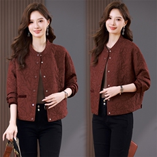 2026年春季新潮圆领刺绣开衫短外套女士开衫韩版休闲百搭棒球服女，女装短外套，简韵佳