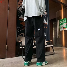 垂感裤子男秋冬款高级感美式复古直筒裤秋季男款休闲长裤运动卫裤，男装休闲裤，四季星座218-1