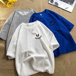 HT73204-P22 华夫格t恤男短袖男大码五分袖 毛毯图片