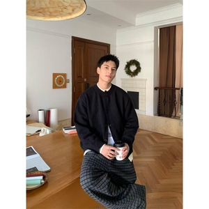 2025新款开衫毛衣外套男冬季韩版痞帅打底针织衫情侣款上衣图片