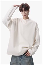 卫衣男春季新款港风宽松华夫格大码长袖T套头外套CX5701-特P28，男装T恤，星座214-3