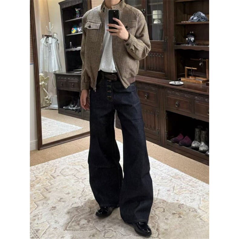 杭州货~现货威尔士亲王千鸟格哈灵顿夹克外套JK2906批66，男装夹克，星座1411A-6