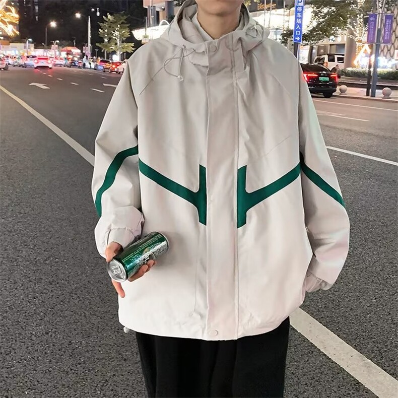 A972 P70  秋装青年男生休闲冲锋衣夹克外套时尚休闲图片