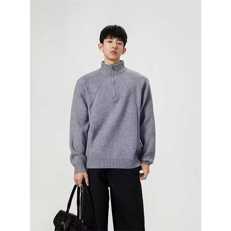 MM510-P57美式潮流新款复古休闲慵懒风针织毛衣,男装针织衫/毛衣,星座617A-2