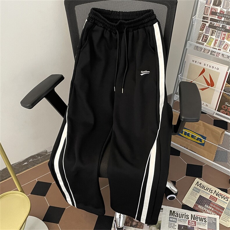 2024春季新款卫裤直筒宽松百搭休闲运动裤男街头现货K7740-P42,男装休闲裤,星座512-3