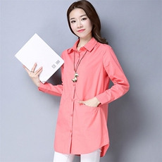 大码翻领衬衫外套女宽松小个子2025秋季新款衬衣女高级感轻奢上衣，女装衬衫，风姿绰