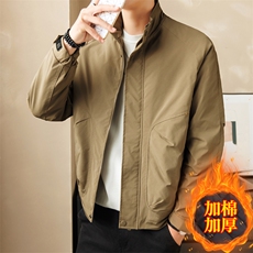 加棉加厚店主风夹克外套男休闲时尚立领男士上衣NM3076-P85，男装夹克，星座310B-3
