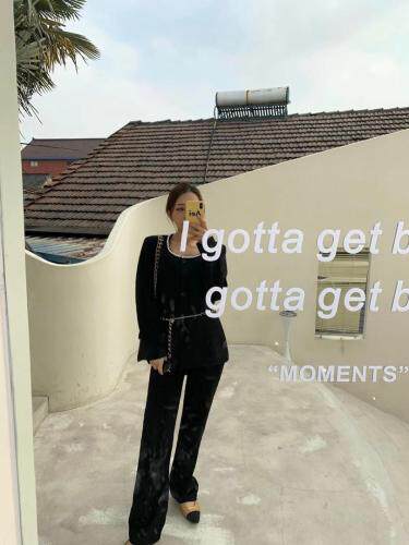 珍珠领上衣，女装，HE