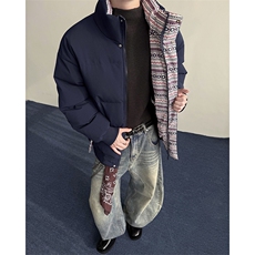 深度库存棉衣男宽松面包服立领加厚棉袄DSA157B-M8832-TP73，男装棉衣，电商A157B