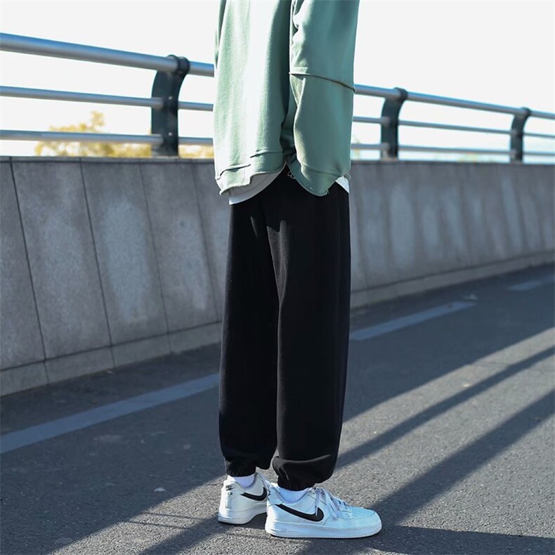 春秋季新款休闲裤男ins潮牌嘻哈炸街束脚裤子韩版潮流NZ2812-p40,男装休闲裤,星座1008-2