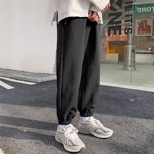 2024春秋季休闲裤韩版ins百搭宽松阔腿束脚运动裤长裤 K5931-P38图片