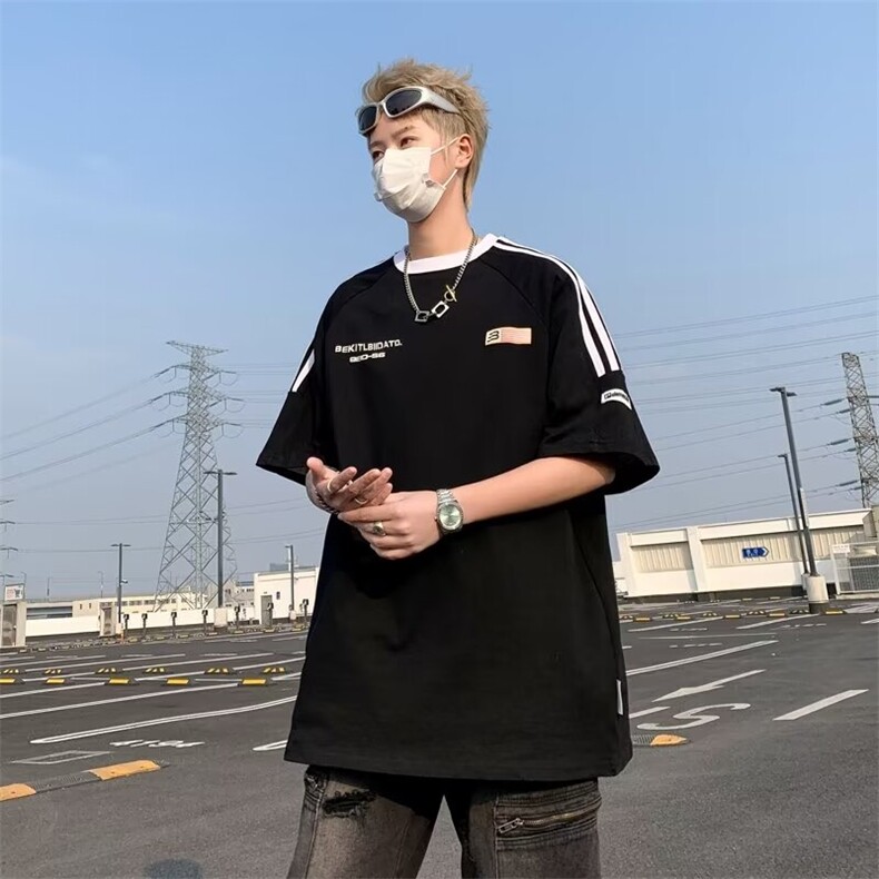 2025夏新款文艺ins简约新款时尚短袖T恤T137P38,男装T恤,星座1108