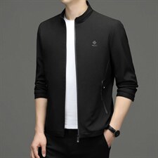 BHC2217钱塘2020-2秋季休闲简约薄款连帽中年男士夹克外套P62，男装夹克，钱塘207-2