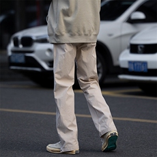 wassuphappy微喇冲锋裤子男春秋季夏款直筒阔腿裤青少年休闲长裤，男装休闲裤，电商A022