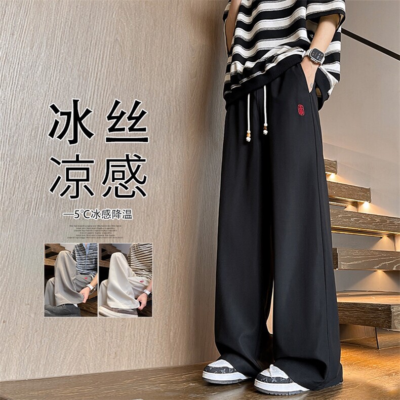2025 夏季新款 内景新中式仿麻冰丝裤M-5XL HK25383-特P30图片