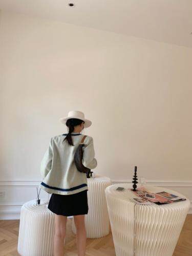 拼蓝条外套，其它，HE