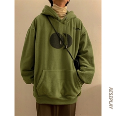 HD1427-TP75控价98-冬季双面摇粒绒卫衣毛巾绣套头连帽外套男，男装卫衣，电商A102-1