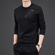 NW22097钱塘2020-3春旗薄款时尚休闲百搭长袖中年男士卫衣P55，男装卫衣，钱塘207-3