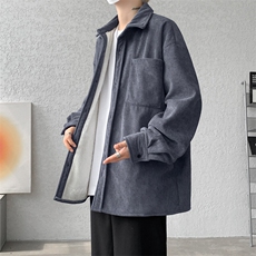 8XL-M加绒灯芯绒衬衫大码复古秋冬保暖上衣外套CS9001/P58加绒68，男装衬衫，电商B238