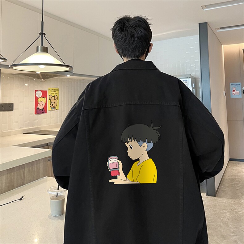 牛仔夹克男大码牛仔外套男茄克NJ77200-P60加绒款-P75,男装夹克,电商A040