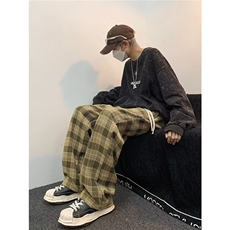 格子裤男新款青少年时尚休闲裤G848P45，男装休闲裤，星座1116-2