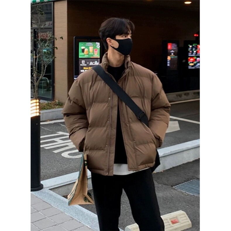 706-2-CMY220-P95现货冬季韩版男棕色立领棉衣情侣棉服外套,男装棉衣,星座706-2