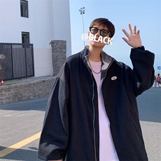 港风潮牌ins百搭两面穿外套男2024春季休闲宽松夹克上衣W7100-P45，男装夹克，星座512-2
