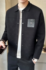 高品质简欧休闲翻领毛衣开衫夹克秋季韩版潮流百搭外套K7735-P130，男装针织衫/毛衣，电商A237