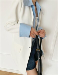 【现货】秋季新品，假两件西装,女装西装,F/TU