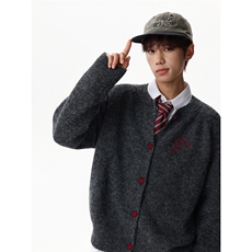 【现货】XZ1218MY6503特价P53美式复古慵懒风针织开衫毛衣，男装针织衫/毛衣，星座1218（原611-3）